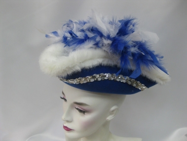 Tanzmariechendreispitz blau-weiß